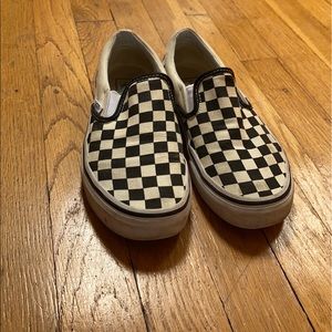 Black and white checkered vans